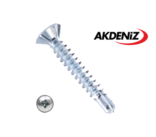 AKDENİZ YHB MATKAP UÇLU VİDA 4.8x80 DIN 7504P (200)